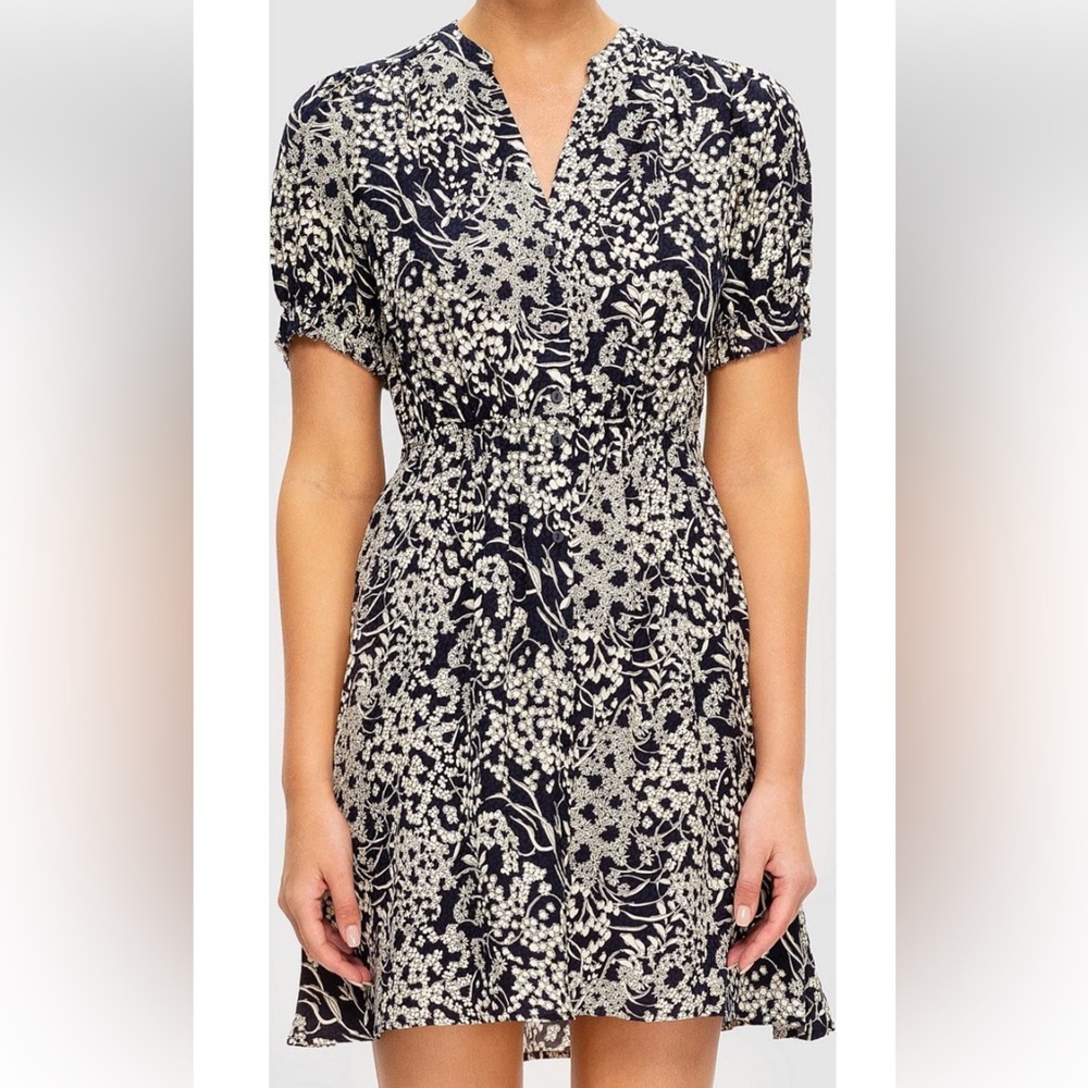 BA&SH Bash Maia Floral-Print Mini Dress size S
